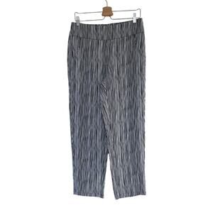 HABITAT black white striped stretch tapered straight pull on pants